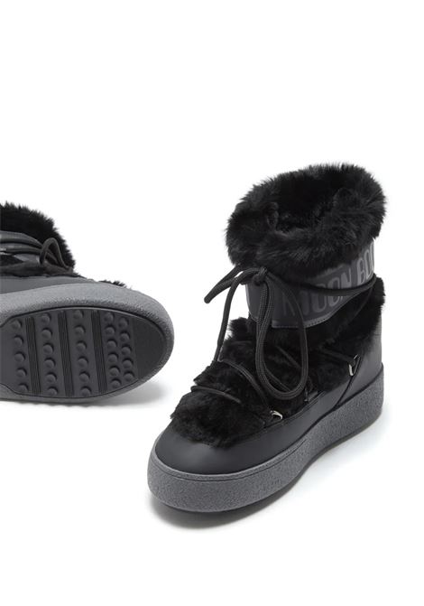 itrack faux fur wp boots woman black MOON BOOT | 80D2450130N001